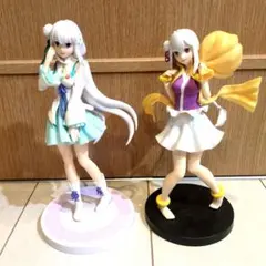 Re:ゼロから始める異世界生活 フィギュア エミリア2点