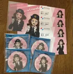 僕のヒーローアカデミア　静鉄　缶バッジ　ポストカード　名刺　特典　麗日お茶子