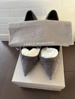 FABIO RUSCONI グレー ハイヒール