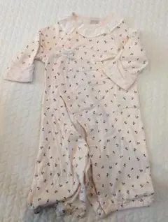 プティマイン　ロンパース　小花柄