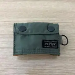 良品】PORTER ポーター タンカー 6連 キーケース ラウンドジップ 緑