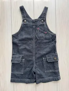 オーバーオール(90cm)・コムサイズム　デニム生地