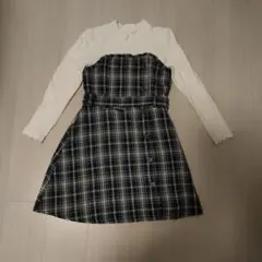 ピンクハントワンピース 長袖140