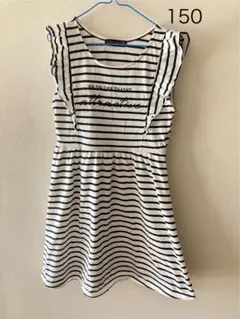 ラブトキ　lovetoxic ストライプノースリーブワンピース Mサイズ