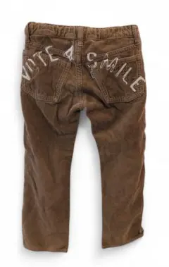 デニムダンガリーdenim&dungareeブラウン コーデュロイ長ズボン120