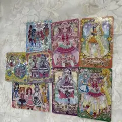 プリキュア カード 、シール　8枚セット