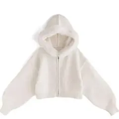 【新品未使用】 GRL フードファーニットパーカー [an1497]