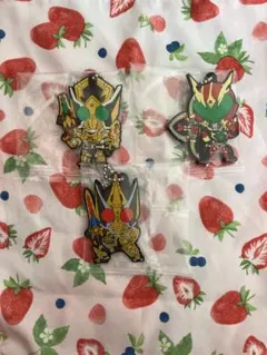 仮面ライダー剣　カプセルラバーマスコット3種