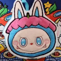 ラブブ　ループ付きタオル　青　LABUBU