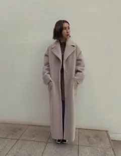 【美品】AmeriVINTAGE ブランケットライクムートンコート　リバーシブル