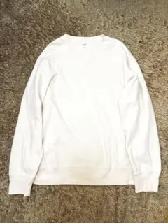 UNIQLO ホワイトトレーナースウェット　Lサイズ