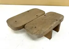 J303 下駄　昭和レトロ　木製　当時物　メンズファッション　和装履物