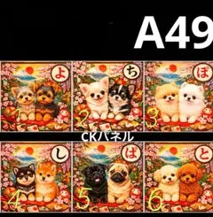 ご確認用　49わんこ柄　ハンカチ　ハンドメイド12/23