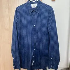 Blue work tomorrowlandボタンダウンシャツ　チェック