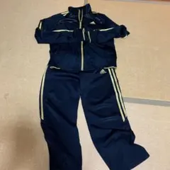 adidas アディダス ジャージ上下　黒×ゴールド