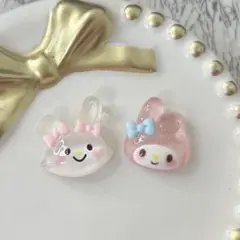 サンリオ　マイメロ　ウィッシュミーメル　デコパーツ　ネイルパーツ　デコレーション