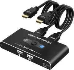 KVMスイッチ HDMI 2入力1出力 5Gbps USB 切替器