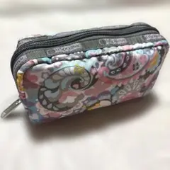 《未使用》レスポートサック　レクタングラーコスメティック　ペイズリー　DFS限定