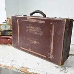 L3612-99-13 英国アンティーク トランクレザー 収納 かばん イギリス