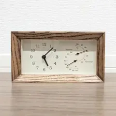 Lemnos レムノス FRAME 温湿時計 ブラウン LC13-14 BW