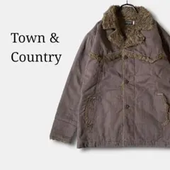 タウンアンドカントリー　中綿ボアジャケット　ランチコート　ブルゾン　防寒アウター