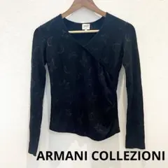 ARMANI COLLEZIONI 星月柄薄手ニット