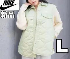 【新品】NIKE レディース キルティングベスト オリーブ Lサイズのサムネイル