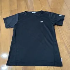 【美品】FILA フィラ 吸汗速乾 ドライTシャツ 半袖 ブラック Lサイズ