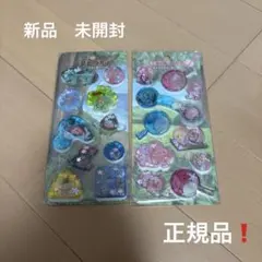 新品　こびとづかん　キラリンウォーターシール　ウォーターシール　2種