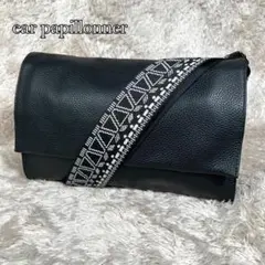 販売終了品✨美品✨　イアパピヨネ　柄ワイドテープショルダーバッグ ボディバッグ