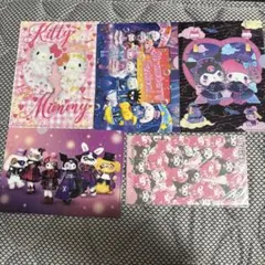 サンリオ　いちご新聞　ピューロランドなど　ミニクリアファイルセット