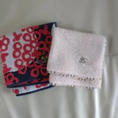 ビビアンウェストウッド　バーバリータオルハンカチ２枚セット