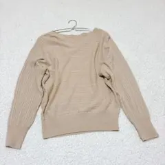 超美品☆限定セール【MICHEL KLEIN】ニット(38) ベージュ 上品
