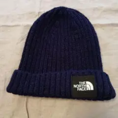 【キッズ】THE NORTH FACE ネイビー ニット帽 フリーサイズ