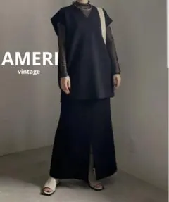 【極美品】 AMERI EFFORTLESS SETUP DRESS