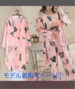 ルームウェア 3点セット レディース 花柄 パジャマ ナイトウェア 部屋着 長袖