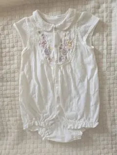 ANNA SUI mini 刺繍入りロンパース 50-70cm