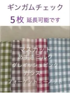 5枚 ♪10×15cm ☆ギンガムチェック＊check&stripe c&s