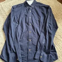 BEAUTY & YOUTH ネイビー ボタンダウンシャツ L