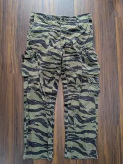 古着 タイガーカモフラージュ ミリタリー カーゴパンツ army