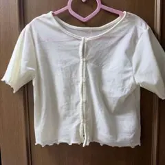 【ローリーズファーム】半袖 カーディガン ホワイト