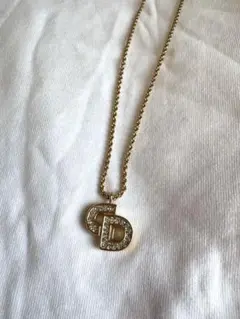 ディオール ステューシー ロゴ ネックレス レッドストーン シルバー 