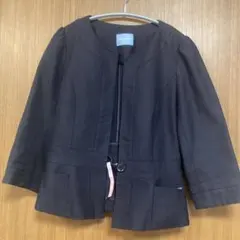 THE SUIT COMPANY she ノーカラージャケット ネイビーのサムネイル