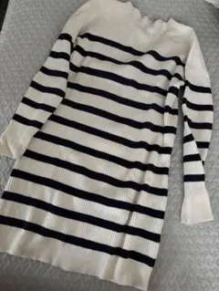 GAP Kids ボーダー リブニット ワンピース L