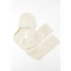 ZARA シンセティックウールアルパカビーニー エクリュ