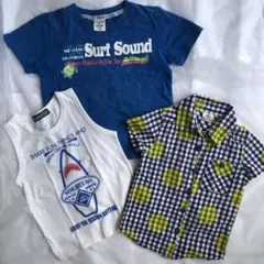 半袖シャツ&タンクトップ&Tシャツ　120サイズ　3枚セット