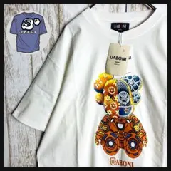 【新品・タグ付き】ユアボニ☆ビッグプリントTシャツ 肉厚生地 新進気鋭ブランド