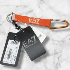 【新品未使用】EA7 エンポリオ アルマーニ カラビナ キーリング オレンジ