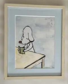 奈良美智 2002年制作「MITARI」オリジナルフライヤーの額装 e0fb0411c1df5bf2512d2ed1254f7f