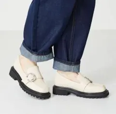 ☆オリエンタルトラフィック新品！！未使用☆厚底ビジューバックルベルト箱有